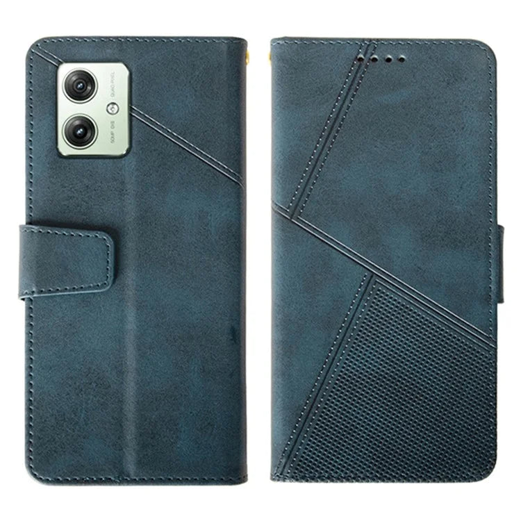 IDEWEI For Motorola Moto G64 5G Case PU Leather Phone Cover Calf Texture Wallet