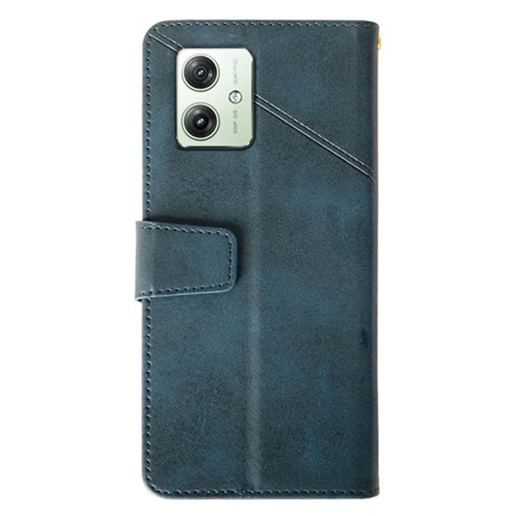 IDEWEI For Motorola Moto G64 5G Case PU Leather Phone Cover Calf Texture Wallet