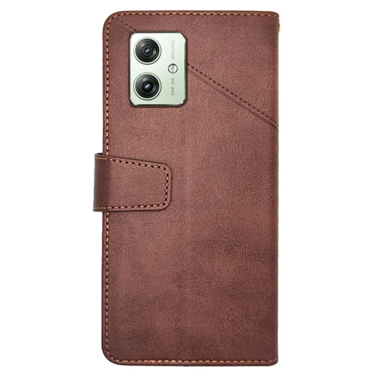 IDEWEI For Motorola Moto G64 5G Case PU Leather Phone Cover Calf Texture Wallet