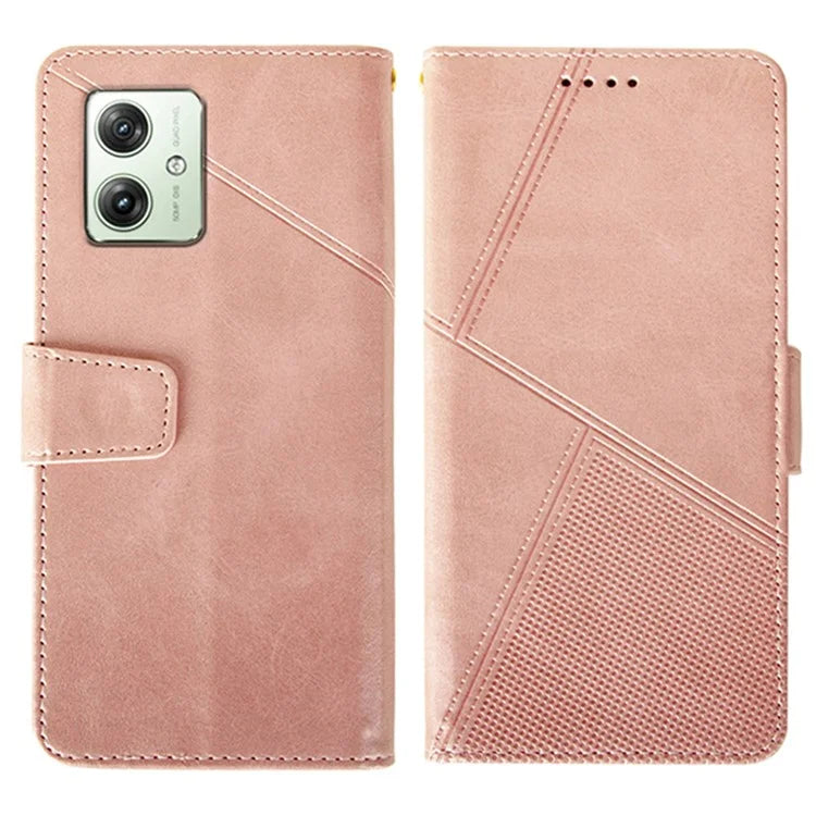 IDEWEI For Motorola Moto G64 5G Case PU Leather Phone Cover Calf Texture Wallet