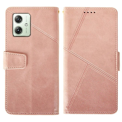 IDEWEI For Motorola Moto G64 5G Case PU Leather Phone Cover Calf Texture Wallet