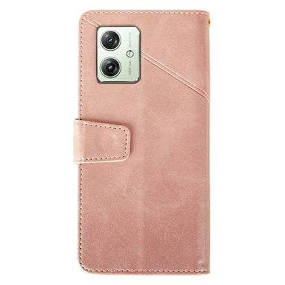 IDEWEI For Motorola Moto G64 5G Case PU Leather Phone Cover Calf Texture Wallet