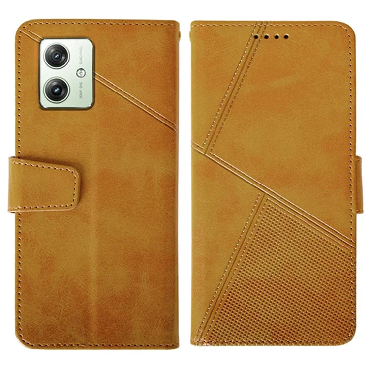 IDEWEI For Motorola Moto G64 5G Case PU Leather Phone Cover Calf Texture Wallet