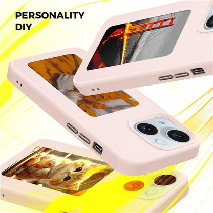 INKZONE For iPhone 12 / 12 Pro 4-Color E Ink Case PC+TPU Phone Cover DIY Customized Pattern