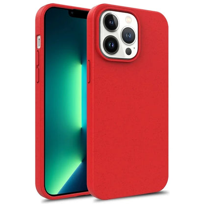 For iPhone 16 Pro Max Case Biodegradable Wheat Straw+TPU Hybrid Phone Cover