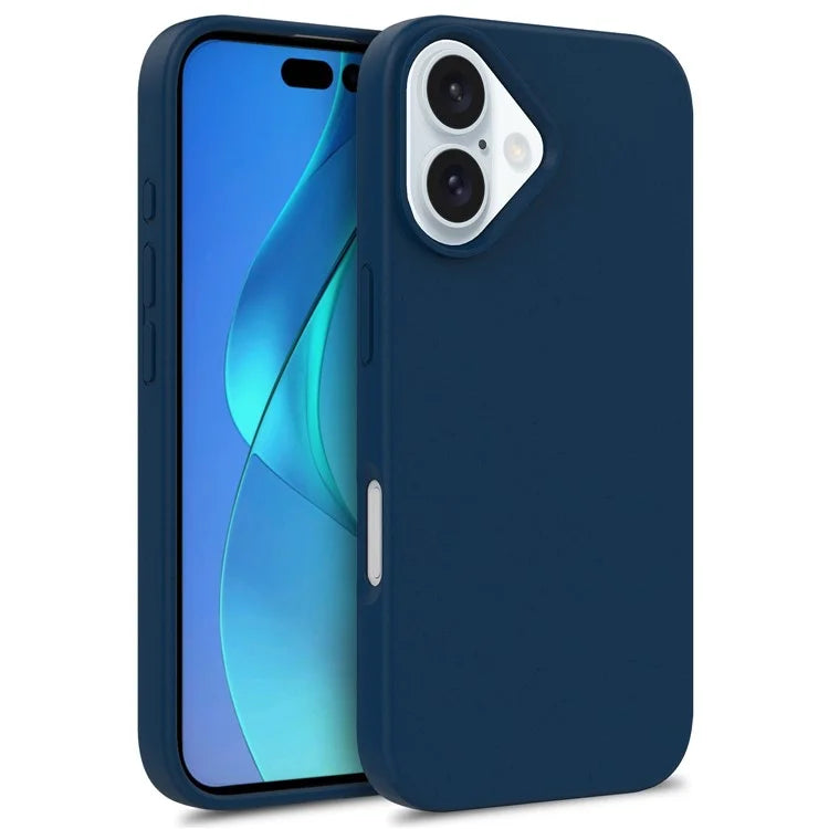 For iPhone 16 Plus Case Wheat Straw+TPU Phone Cover Compostable