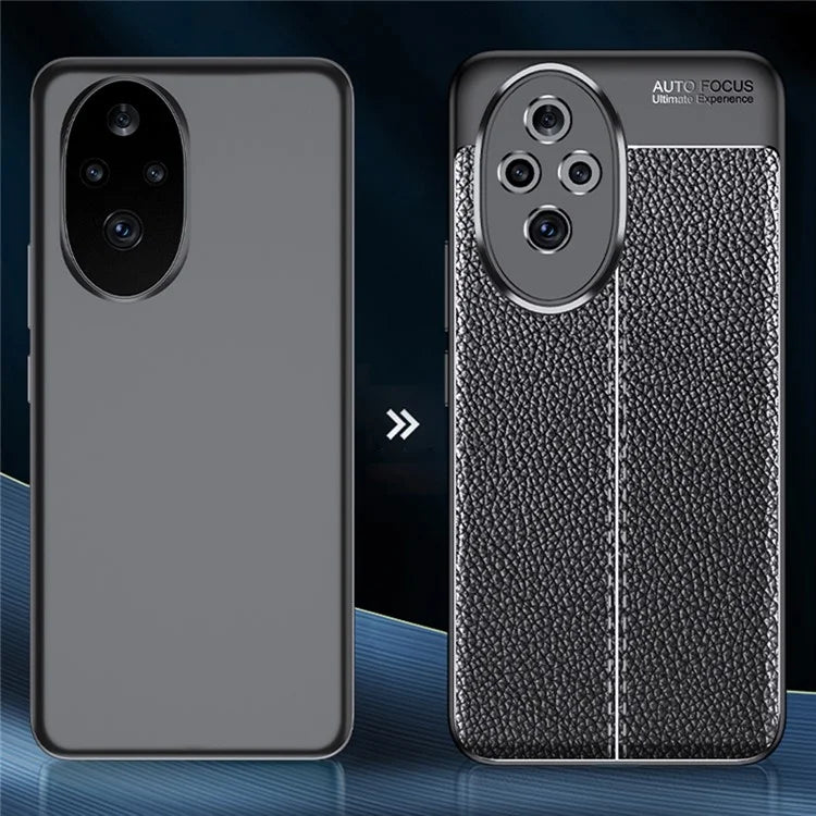 For Honor 200 5G Case Litchi Grain TPU Shockproof Phone Cover