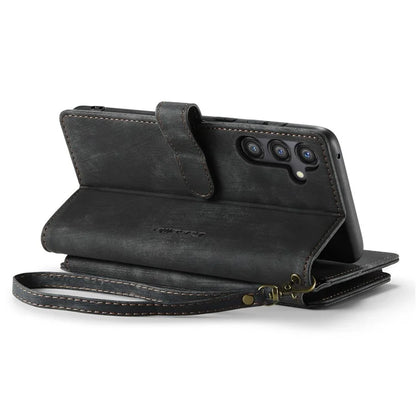 CASEME C30 Series for Samsung Galaxy A55 5G Case Zipper Leather Phone Cover with 10 Card Slots