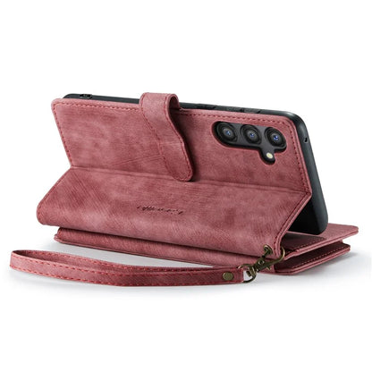 CASEME C30 Series for Samsung Galaxy A55 5G Case Zipper Leather Phone Cover with 10 Card Slots