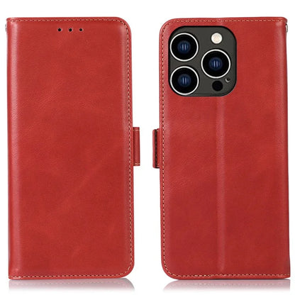 For iPhone 16 Pro Max Case Genuine Cow Leather Phone Cover RFID Blocking