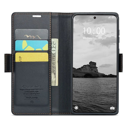 CASEME 023 Series For Xiaomi 14 Ultra Case RFID Blocking Glossy Stand Phone Cover