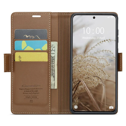 CASEME 023 Series For Xiaomi 14 Ultra Case RFID Blocking Glossy Stand Phone Cover