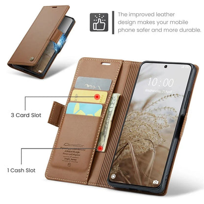 CASEME 023 Series For Xiaomi 14 Ultra Case RFID Blocking Glossy Stand Phone Cover