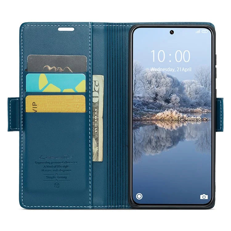 CASEME 023 Series For Xiaomi 14 Ultra Case RFID Blocking Glossy Stand Phone Cover
