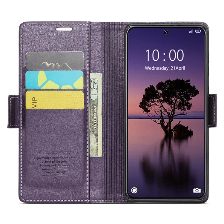 CASEME 023 Series For Xiaomi 14 Ultra Case RFID Blocking Glossy Stand Phone Cover