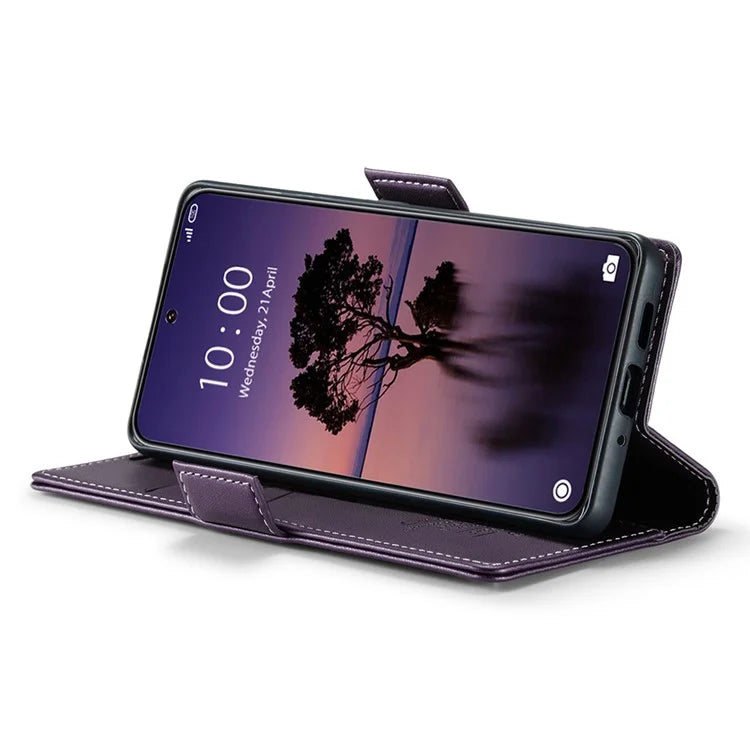 CASEME 023 Series For Xiaomi 14 Ultra Case RFID Blocking Glossy Stand Phone Cover