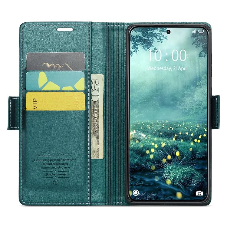 CASEME 023 Series For Xiaomi 14 Ultra Case RFID Blocking Glossy Stand Phone Cover