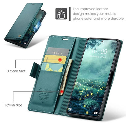CASEME 023 Series For Xiaomi 14 Ultra Case RFID Blocking Glossy Stand Phone Cover