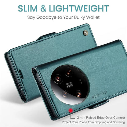CASEME 023 Series For Xiaomi 14 Ultra Case RFID Blocking Glossy Stand Phone Cover