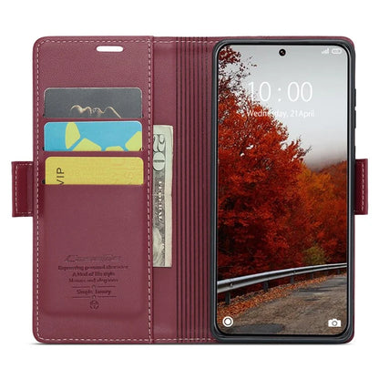 CASEME 023 Series For Xiaomi 14 Ultra Case RFID Blocking Glossy Stand Phone Cover