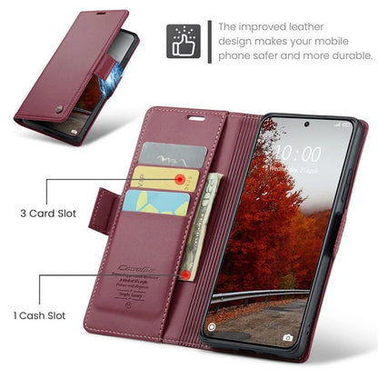 CASEME 023 Series For Xiaomi 14 Ultra Case RFID Blocking Glossy Stand Phone Cover