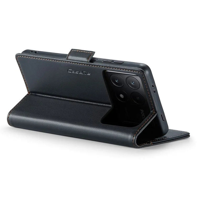CASEME 023 Series For Xiaomi Poco X6 Pro 5G / Redmi K70E 5G Case RFID Blocking Phone Leather Cover