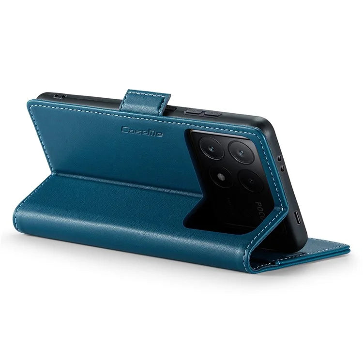 CASEME 023 Series For Xiaomi Poco X6 Pro 5G / Redmi K70E 5G Case RFID Blocking Phone Leather Cover