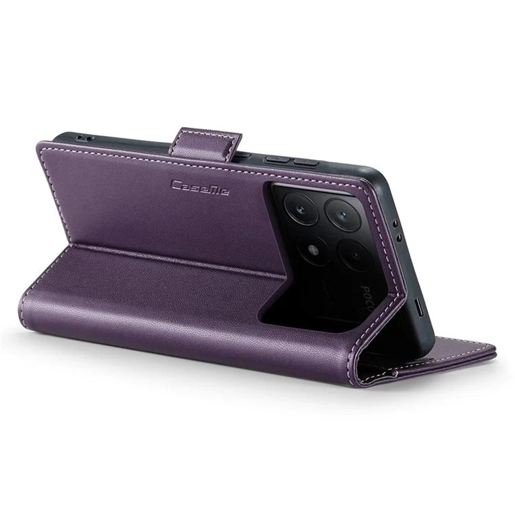 CASEME 023 Series For Xiaomi Poco X6 Pro 5G / Redmi K70E 5G Case RFID Blocking Phone Leather Cover