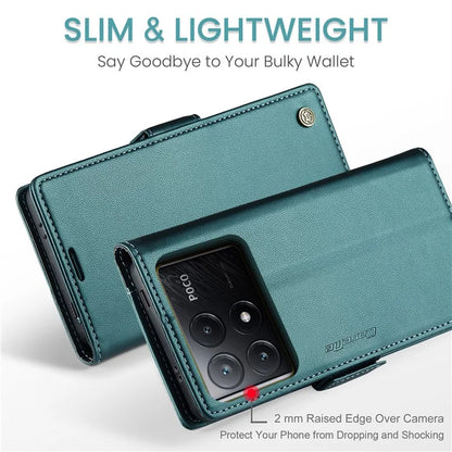 CASEME 023 Series For Xiaomi Poco X6 Pro 5G / Redmi K70E 5G Case RFID Blocking Phone Leather Cover