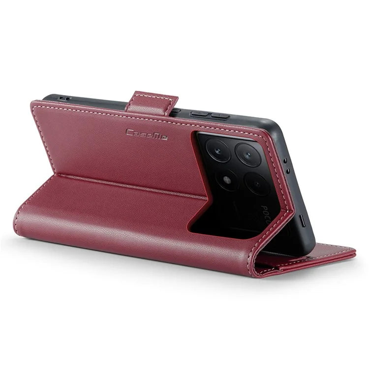 CASEME 023 Series For Xiaomi Poco X6 Pro 5G / Redmi K70E 5G Case RFID Blocking Phone Leather Cover