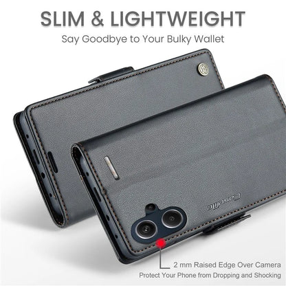 CASEME 023 Series For Xiaomi Redmi Note 13 Pro+ 5G Leather Case Glossy Phone Cover RFID Blocking