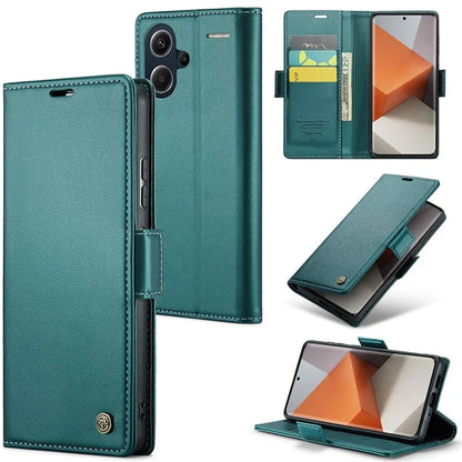 CASEME 023 Series For Xiaomi Redmi Note 13 Pro+ 5G Leather Case Glossy Phone Cover RFID Blocking