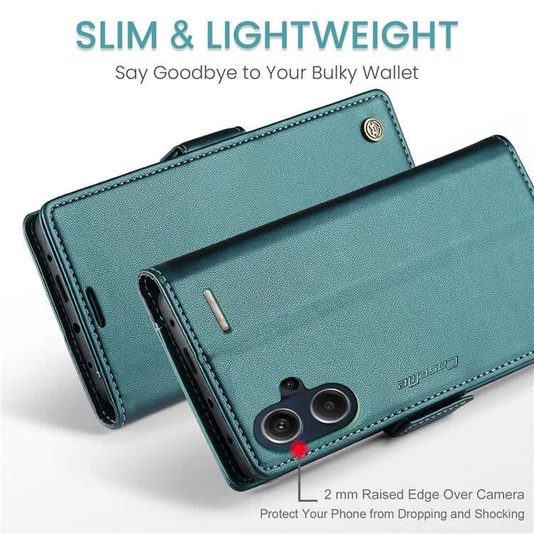 CASEME 023 Series For Xiaomi Redmi Note 13 Pro+ 5G Leather Case Glossy Phone Cover RFID Blocking