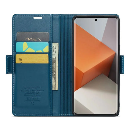 CASEME 023 Series For Xiaomi Redmi Note 13 Pro+ 5G Leather Case Glossy Phone Cover RFID Blocking