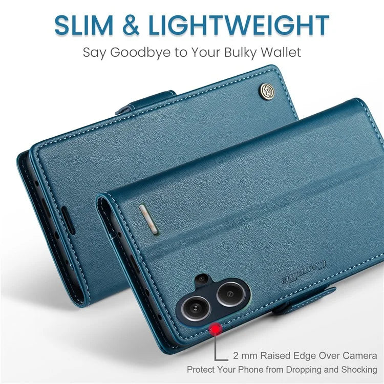CASEME 023 Series For Xiaomi Redmi Note 13 Pro+ 5G Leather Case Glossy Phone Cover RFID Blocking