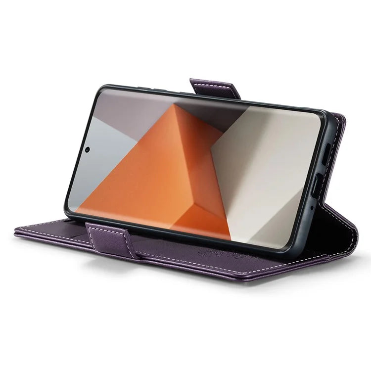 CASEME 023 Series For Xiaomi Redmi Note 13 Pro+ 5G Leather Case Glossy Phone Cover RFID Blocking