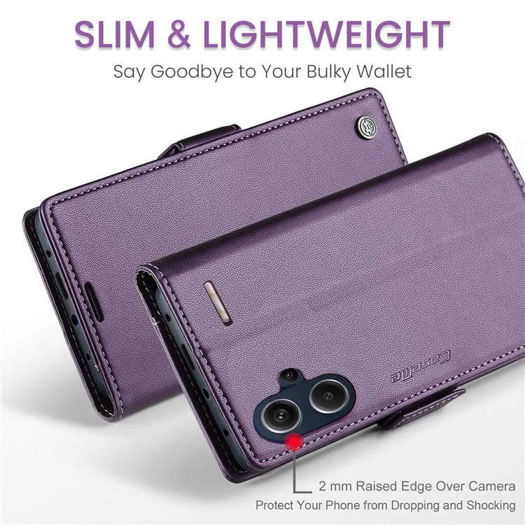 CASEME 023 Series For Xiaomi Redmi Note 13 Pro+ 5G Leather Case Glossy Phone Cover RFID Blocking