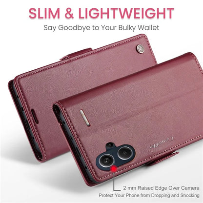CASEME 023 Series For Xiaomi Redmi Note 13 Pro+ 5G Leather Case Glossy Phone Cover RFID Blocking