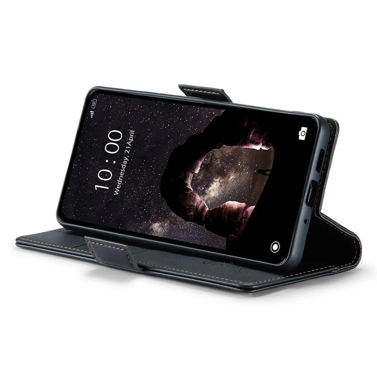 CASEME 023 Series For Xiaomi Redmi Note 13 5G Stand Case RFID Blocking Glossy Phone Cover