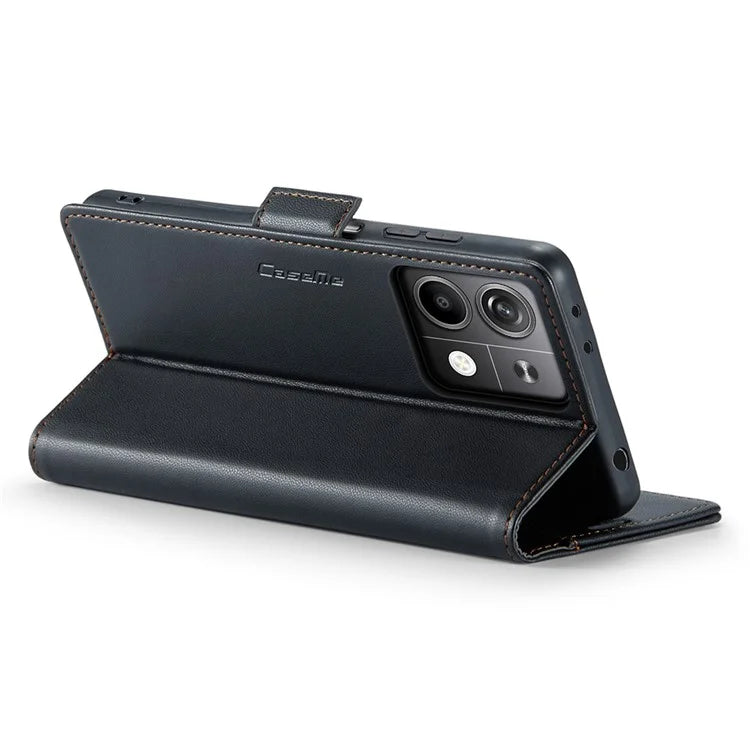 CASEME 023 Series For Xiaomi Redmi Note 13 5G Stand Case RFID Blocking Glossy Phone Cover