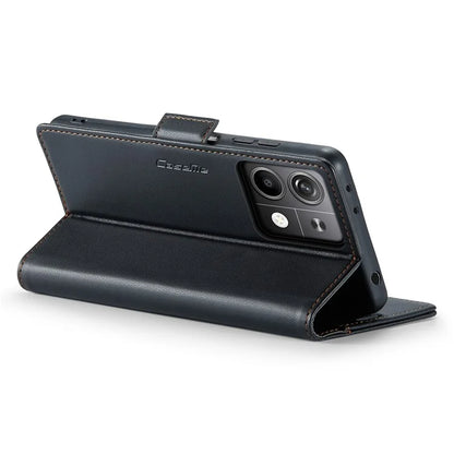 CASEME 023 Series For Xiaomi Redmi Note 13 5G Stand Case RFID Blocking Glossy Phone Cover