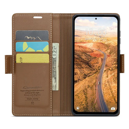 CASEME 023 Series For Xiaomi Redmi Note 13 5G Stand Case RFID Blocking Glossy Phone Cover