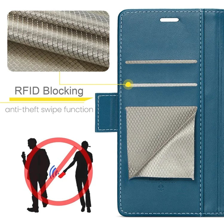 CASEME 023 Series For Xiaomi Redmi Note 13 5G Stand Case RFID Blocking Glossy Phone Cover