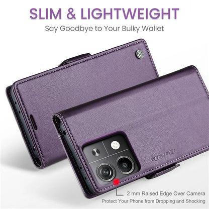 CASEME 023 Series For Xiaomi Redmi Note 13 5G Stand Case RFID Blocking Glossy Phone Cover