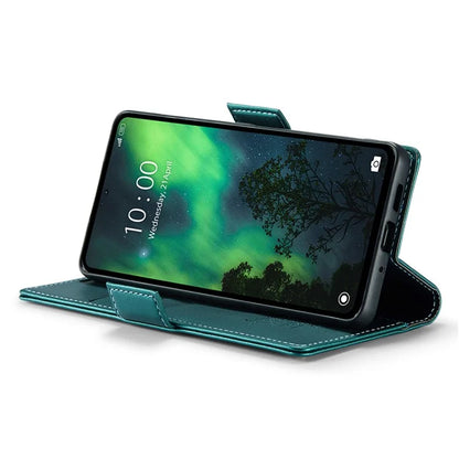 CASEME 023 Series For Xiaomi Redmi Note 13 5G Stand Case RFID Blocking Glossy Phone Cover