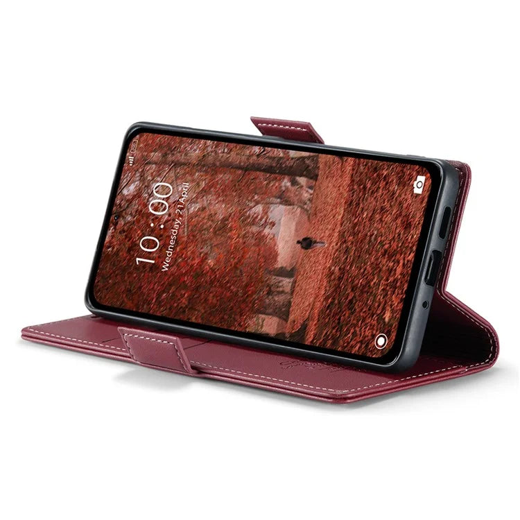 CASEME 023 Series For Xiaomi Redmi Note 13 5G Stand Case RFID Blocking Glossy Phone Cover