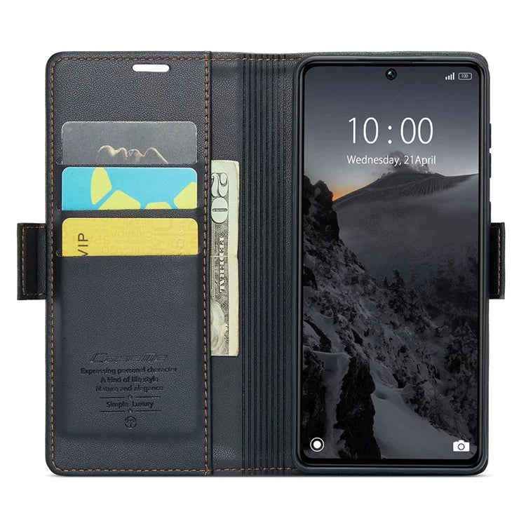 CASEME 023 Series For Xiaomi Redmi Note 13 Pro 5G / Poco X6 5G Case RFID Blocking Wallet Phone Cover