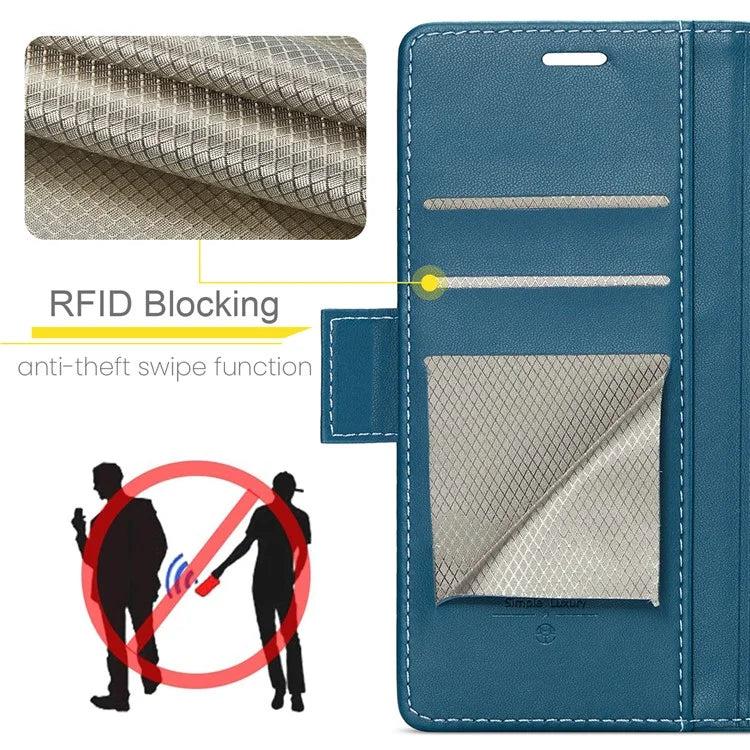 CASEME 023 Series For Xiaomi Redmi Note 13 Pro 5G / Poco X6 5G Case RFID Blocking Wallet Phone Cover