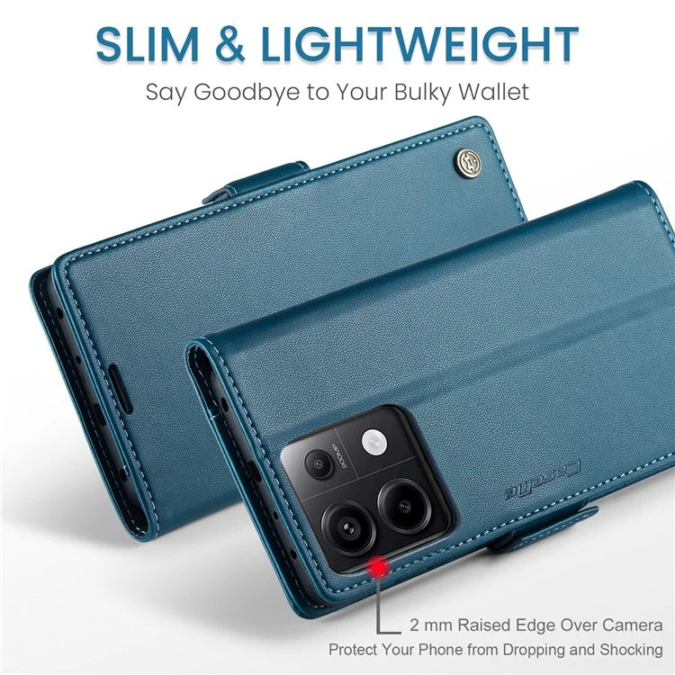 CASEME 023 Series For Xiaomi Redmi Note 13 Pro 5G / Poco X6 5G Case RFID Blocking Wallet Phone Cover