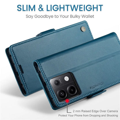 CASEME 023 Series For Xiaomi Redmi Note 13 Pro 5G / Poco X6 5G Case RFID Blocking Wallet Phone Cover